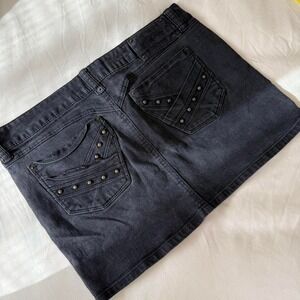y2k black mini‎ skirt